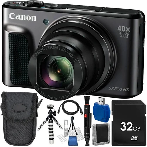Canon PowerShot SX720 HS Digital Camera 10PC Accessory Kit