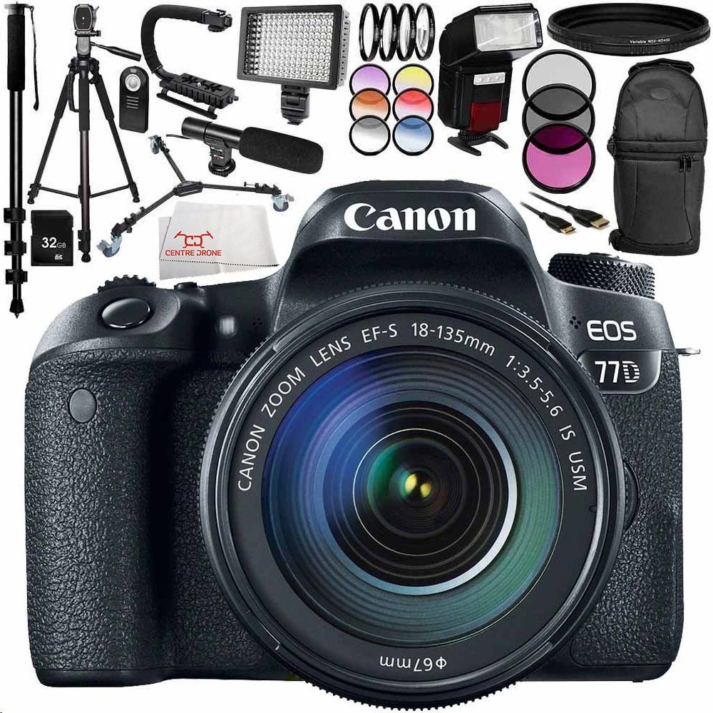 Canon EOS 77D DSLR Camera With