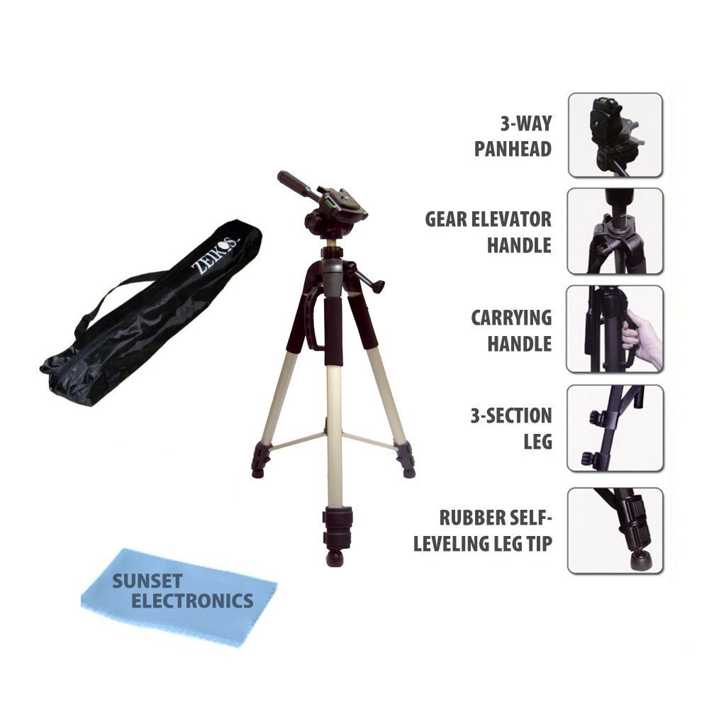 Professional PRO 72 Super Strong Tripod With Deluxe Soft Carrying Case + 67 Inch Heavy Duty Monopod For CANON DIGITAL REBEL XT XTI
