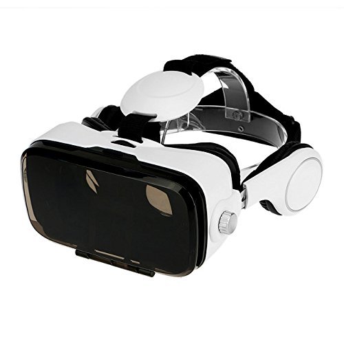 Virtual Reality Headset 3D VR Glasses with Headphones for iPhone & Android Smartphones