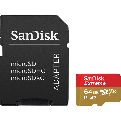 HDFX 64GB microSD Card with Adapter