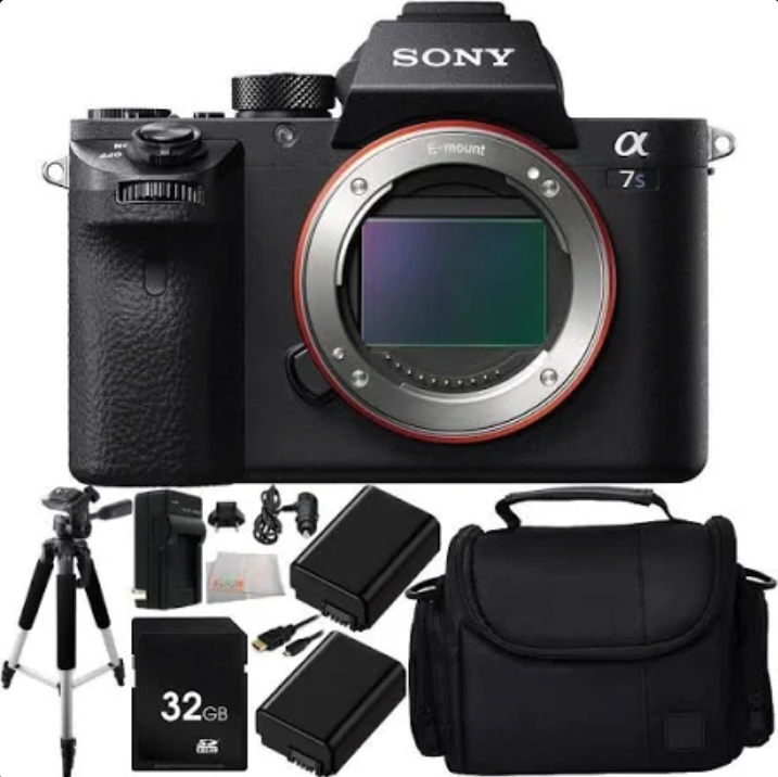 Sony Alpha a7S Mark II a7S II a7SII ILCE7SM2/B Mirrorless Camera 32GB Bundle 8PC Accessory Kit