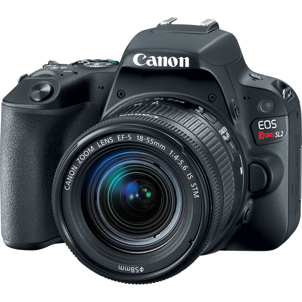 Canon EOS Rebel SL2/200D DSLR Camera with 18-55mm STM Lens (Black)