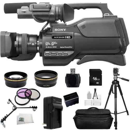 Sony HXR-MC2500 Shoulder Pro Video Camcorder + Accessory Bundle Kit