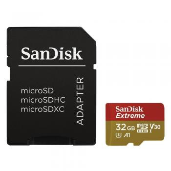 SanDisk Extreme 32GB microSDHC UHS-I Card - SDSQXAF-032G-GN6MA [Newest Version]