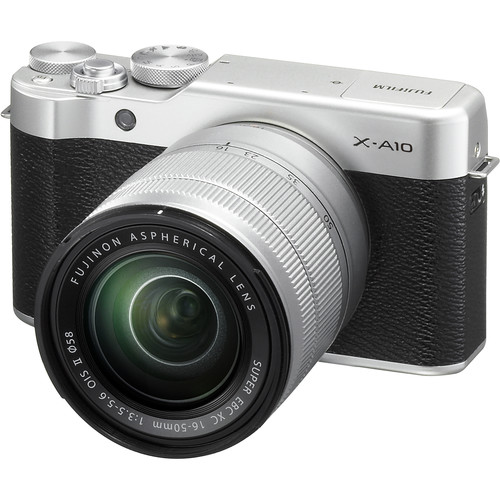 Fujifilm X-A10 Mirrorless Digital Camera with 16-50mm Lens (Silver) 