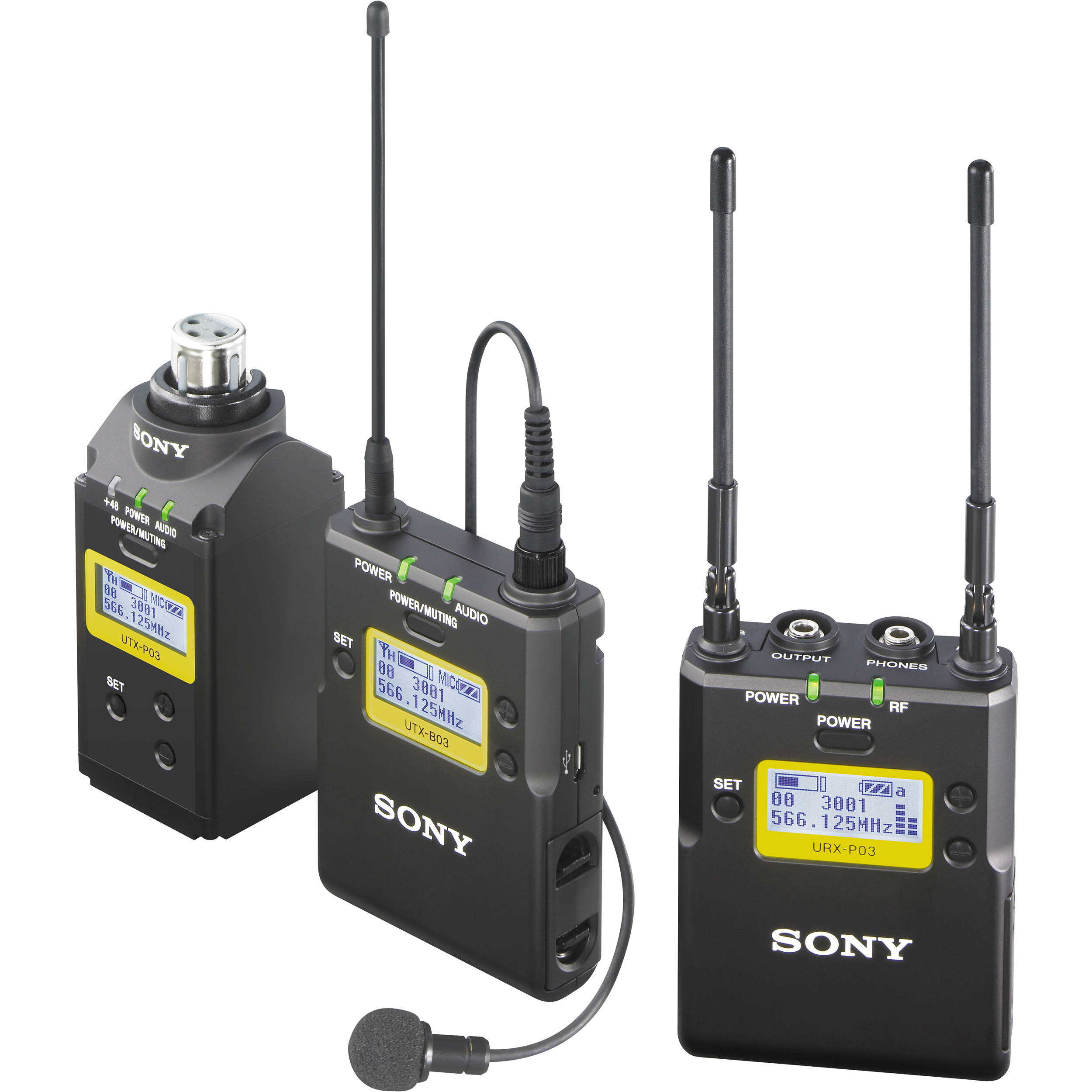 Sony Professional Bodypack-Lav Mic & Plug- on ENG pkg CH14