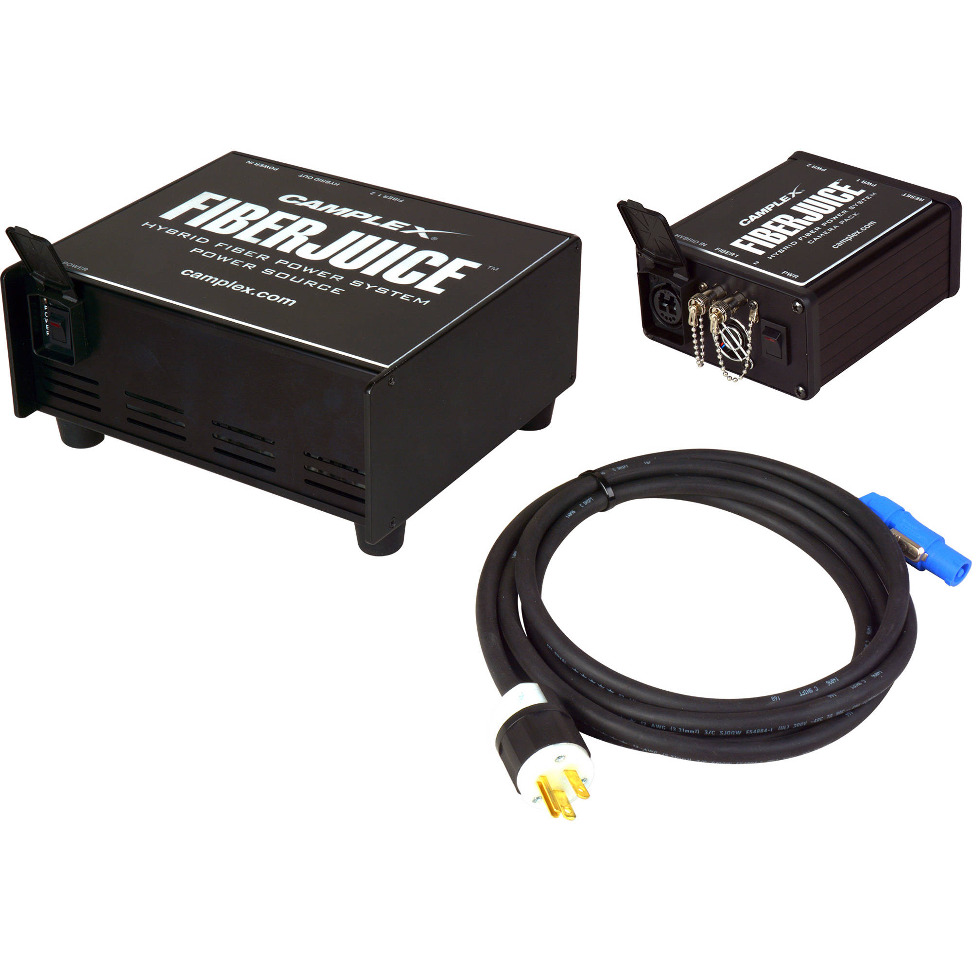 Camplex FIBERJ-1P FiberJuice Single Channel opticalCON Fiber Power Supply & opticalCON Camera Pack