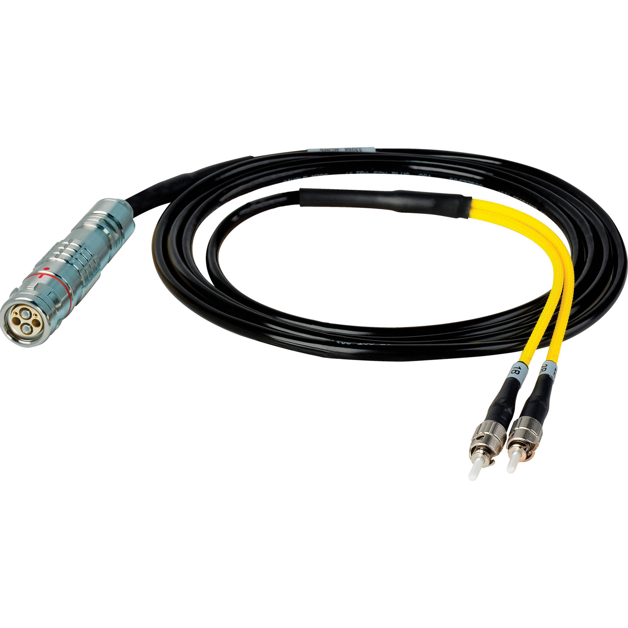 Camplex LEMO FUW to Dual ST In-Line Fiber Optic Breakout Cable - 10 Foot