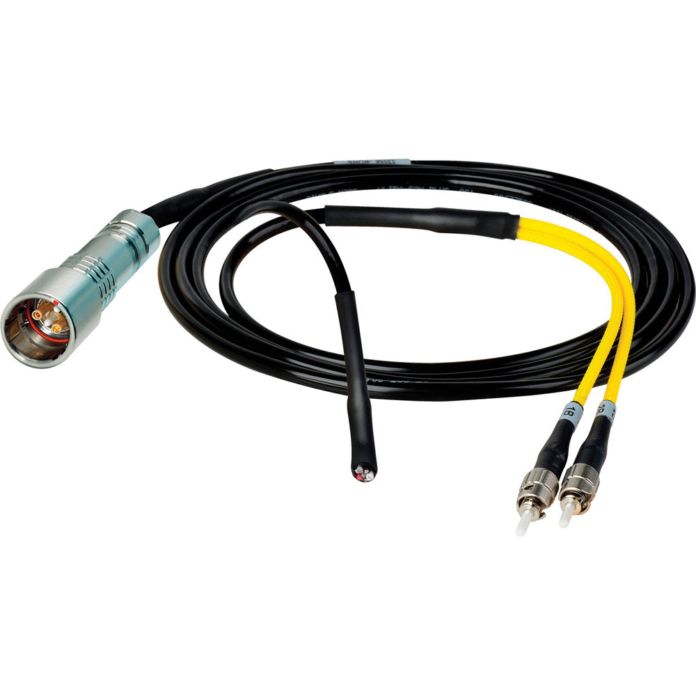 Camplex LEMO PUW to Dual ST In-Line Fiber Optic Breakout Cable - 50 Foot
