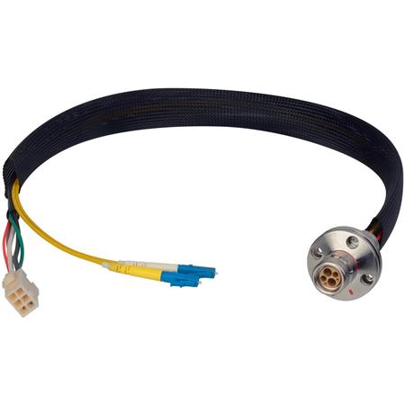 Camplex LEMO FXW to Dual ST & 6-Pin Amp Power Fiber Breakout Cable 12 Inch