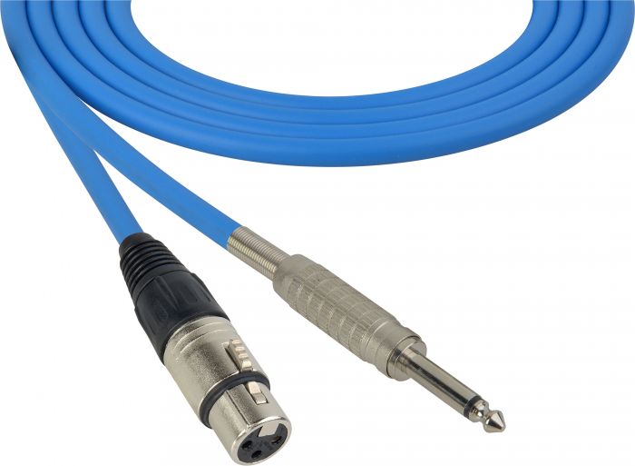 Mogami Audio Cable XLR Female to 1/4-Inch Male 100 Foot - Blue