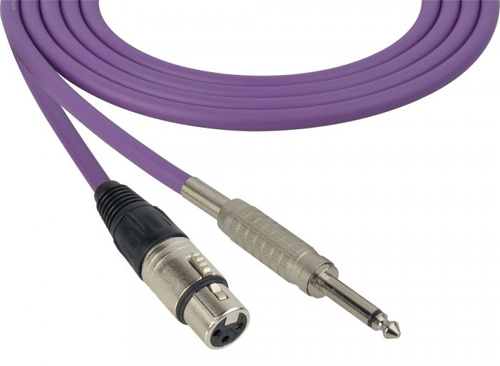 Mogami Audio Cable XLR Female to 1/4-Inch Male 100 Foot - Purple