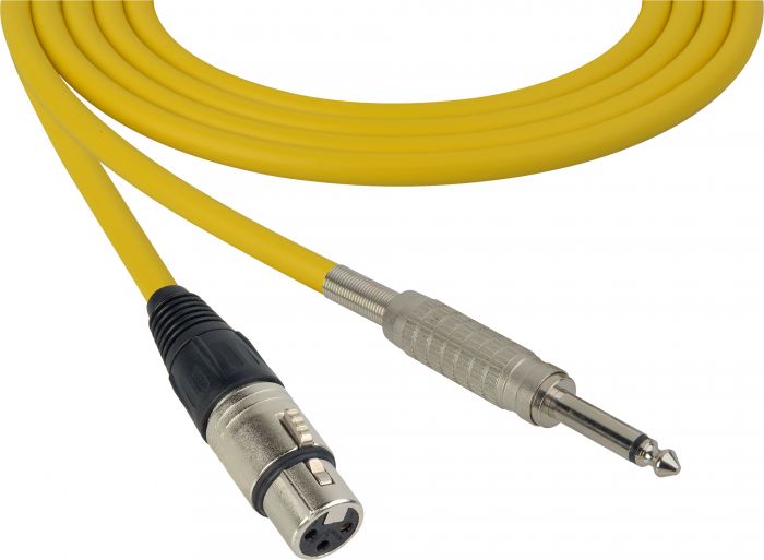 Mogami Audio Cable XLR Female to 1/4-Inch Male 100 Foot - Yellow