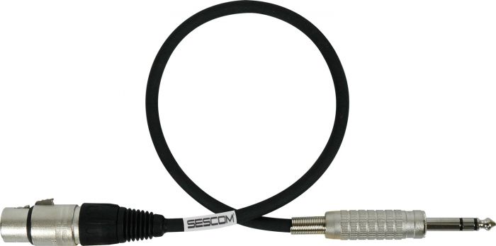 Mogami Audio Cable XLR Female to 1/4-Inch TRS Male 100 Foot - Black