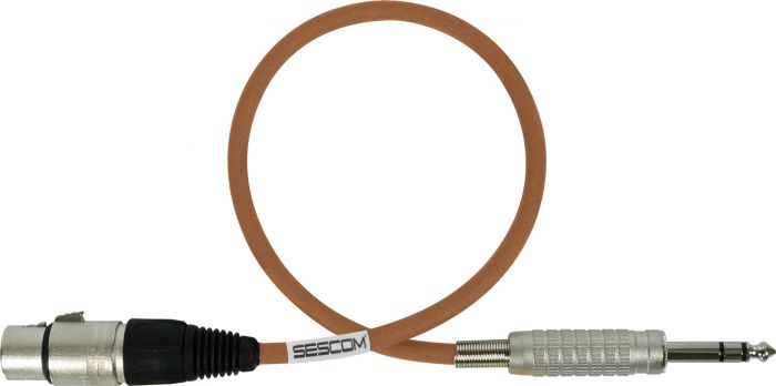 Mogami Audio Cable XLR Female to 1/4-Inch TRS Male 100 Foot - Brown