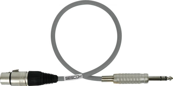 Mogami Audio Cable XLR Female to 1/4-Inch TRS Male 100 Foot - Gray