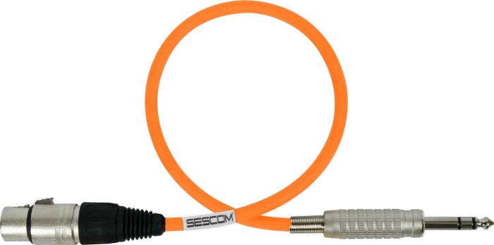 Mogami Audio Cable XLR Female to 1/4-Inch TRS Male 100 Foot - Orange