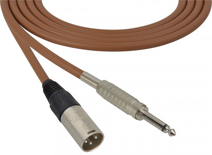 Mogami Audio Cable XLR Male to 1/4-Inch TS Male 100 Foot - Brown