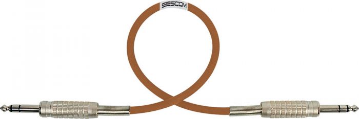 Mogami Audio Cable 1/4-Inch TRS Balanced Male to Male 100 Foot - Brown