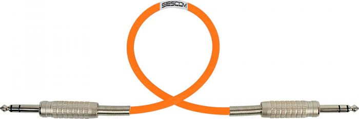 Mogami Audio Cable 1/4-Inch TRS Balanced Male to Male 100 Foot - Orange