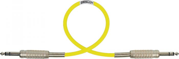Mogami Audio Cable 1/4-Inch TRS Balanced Male to Male 100 Foot - Yellow