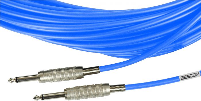 Belden Star-Quad Audio Cable 1/4-Inch TS Male to Male 100 Foot - Blue