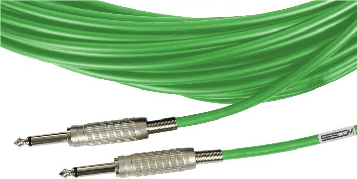 Belden Star-Quad Audio Cable 1/4-Inch TS Male to Male 100 Foot - Green