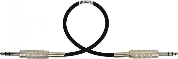 Belden Star-Quad Audio Cable 1/4-TRS Balanced Male to Male 100 Foot - Black