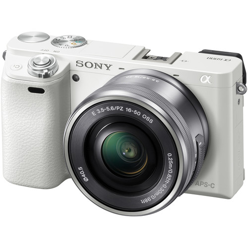 Sony Alpha a6000 Mirrorless Digital Camera with 16-50mm Lens (White) 