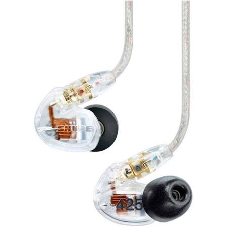 Shure SE425 Sound Isolating In-Ear Stereo Headphones (Clear) 