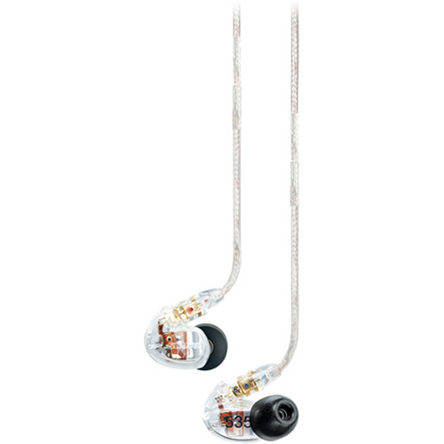 Shure SE535 Sound Isolating In-Ear Stereo Headphones (Clear) 