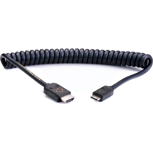 Atomos AtomFLEX HDMI (Type-A) Male to Mini-HDMI (Type-C) Male Coiled Cable (16 to 32