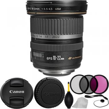 Canon EF-S 10-22mm f/3.5-4.5 USM Lens with Accessory Kit