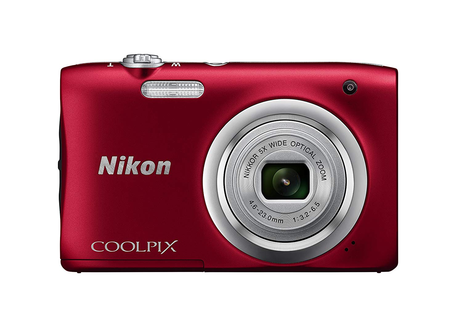 Nikon Coolpix A100 Compact Digital Camera (Red)