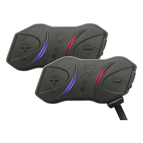 Sena SMH10R Low Profile Motorcycle Bluetooth Headset & Intercom Dual Pack