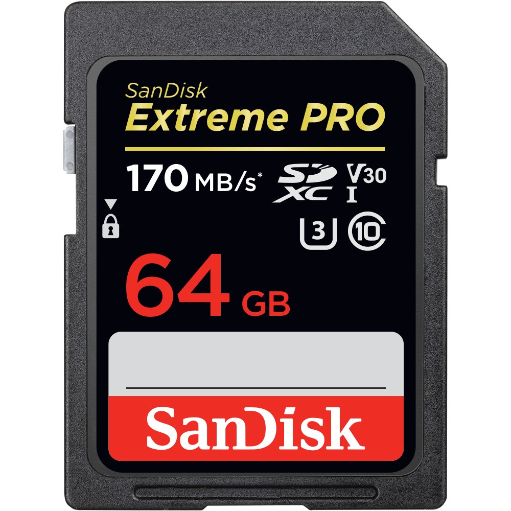 SanDisk 64GB Extreme PRO UHS-I 4K SDXC Memory Card