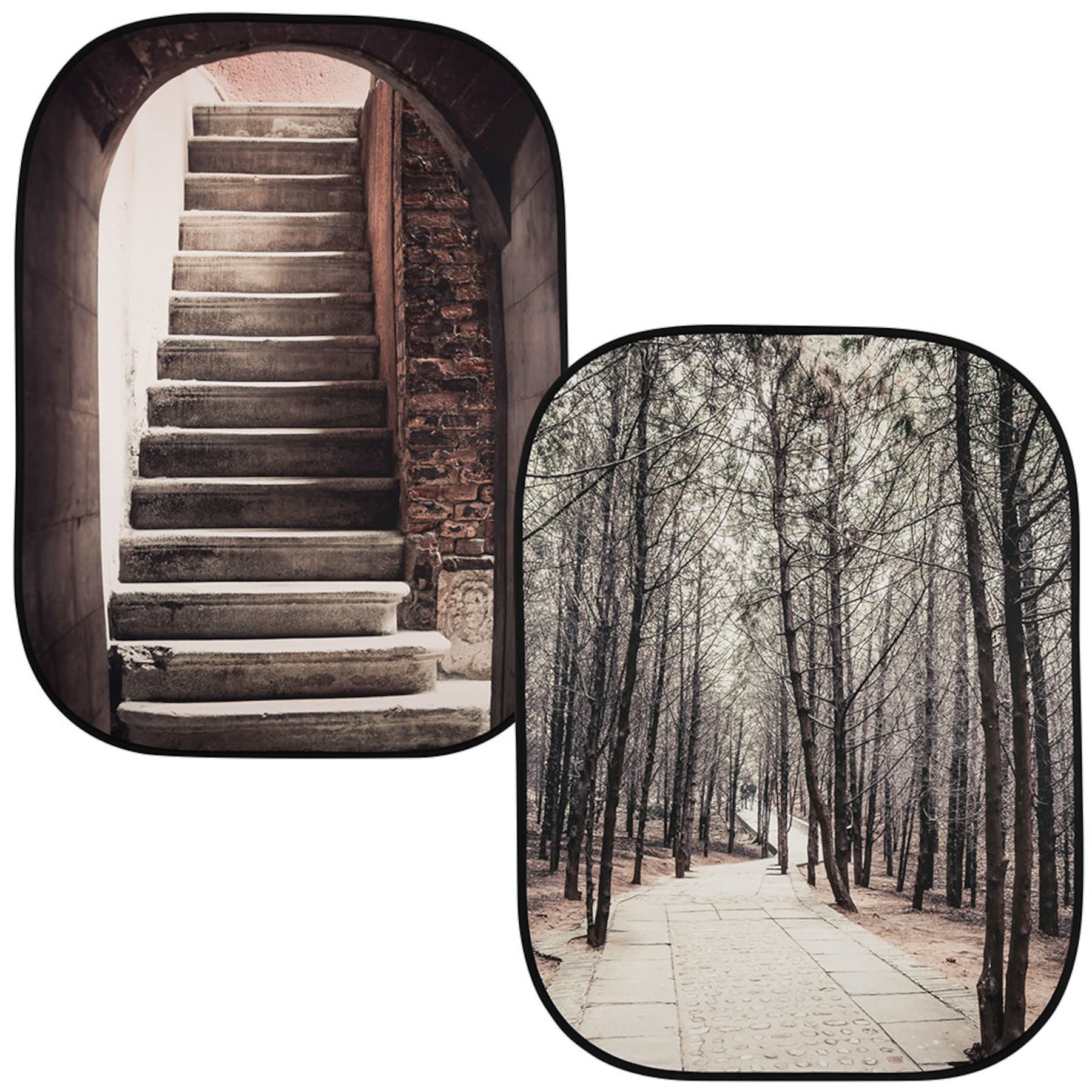 Perspective Background Steps/Trees
