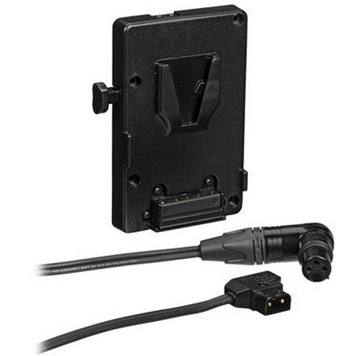 A/B V-Mount Battery Bracket with P-Tap to 3-pin XLR cable