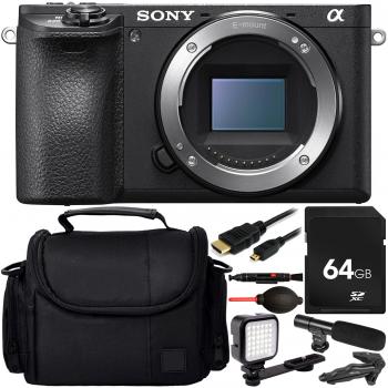 Sony Alpha a6500 Mirrorless Digital Camera (Body Only) + Accessory Bundle