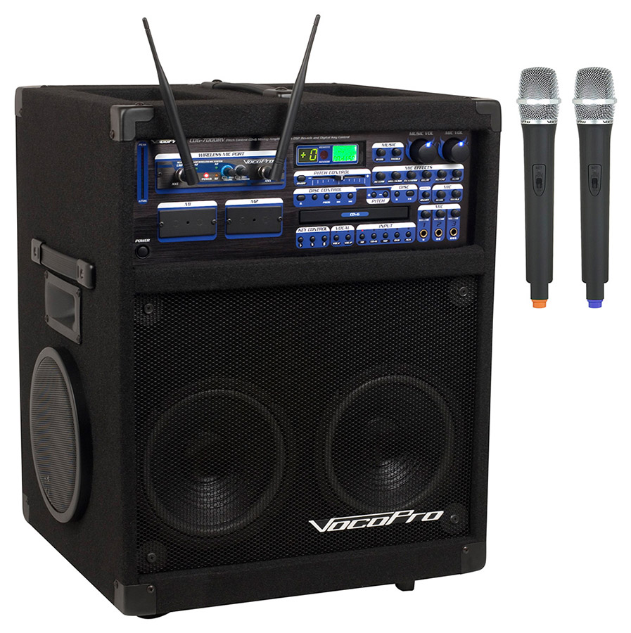 250W CD/CD+G System w UHF micsVocoPro SPO