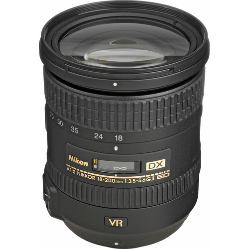 Nikon AF-S DX NIKKOR 18-200mm f/3.5-5.6G ED VR II Lens (Open Box)