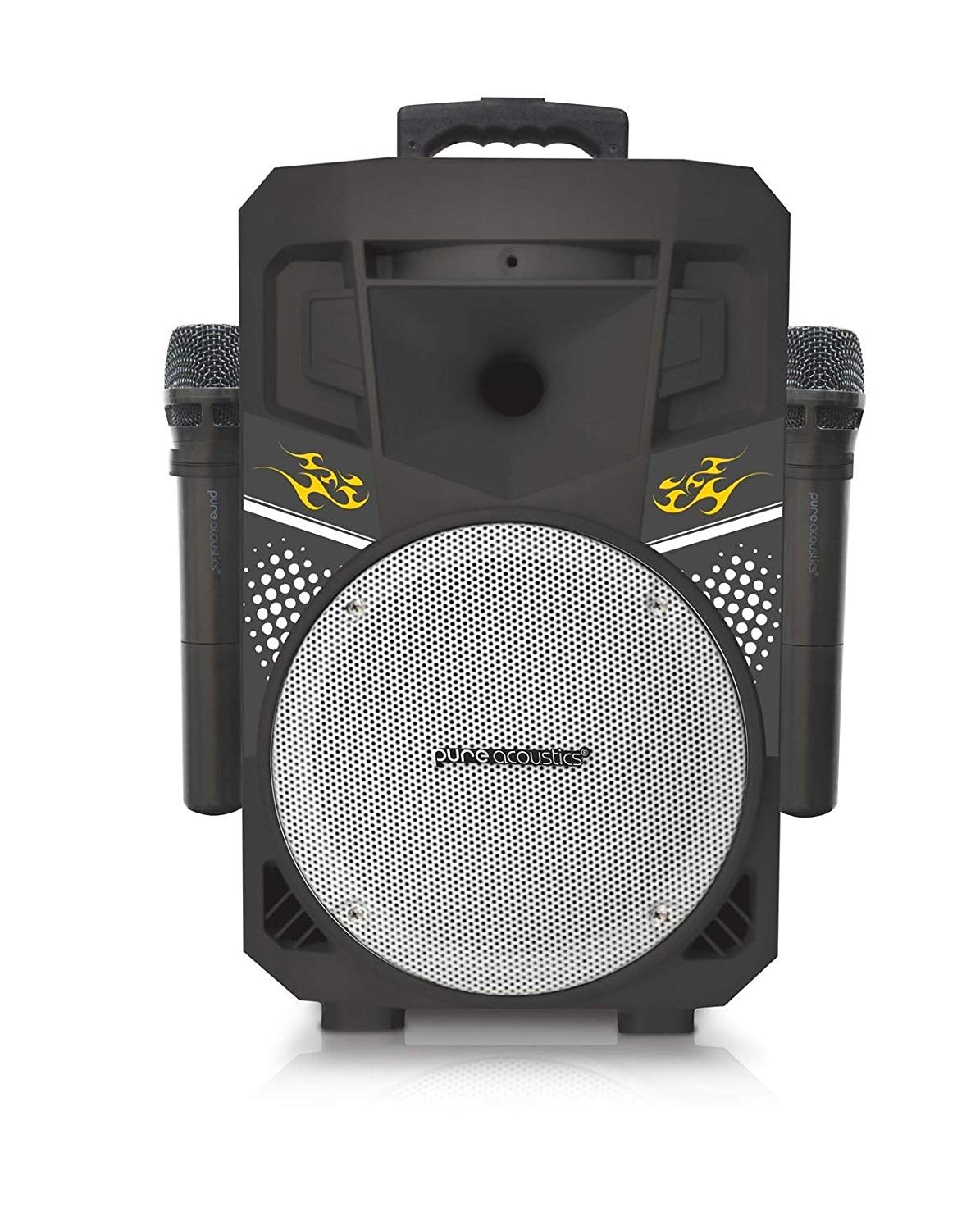 Pure Acoustics MCP-75 Suono Smartphone Soundstream Portable Speaker Karaoke (Black with Red Grill)