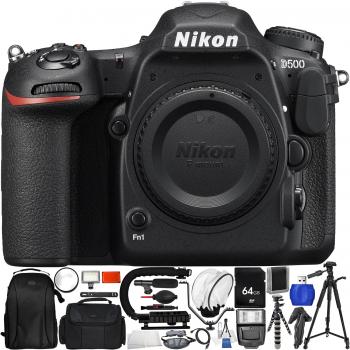 Nikon D500 DSLR Camera (Body Only) - Pro Bundle