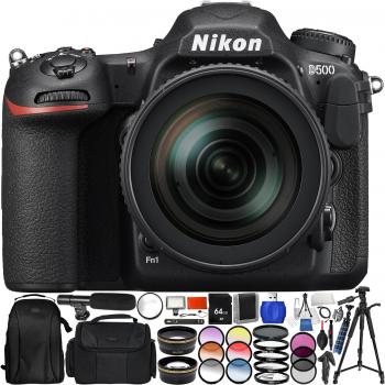 Nikon D500 DSLR Camera with 16-80mm Lens - Pro Bundle