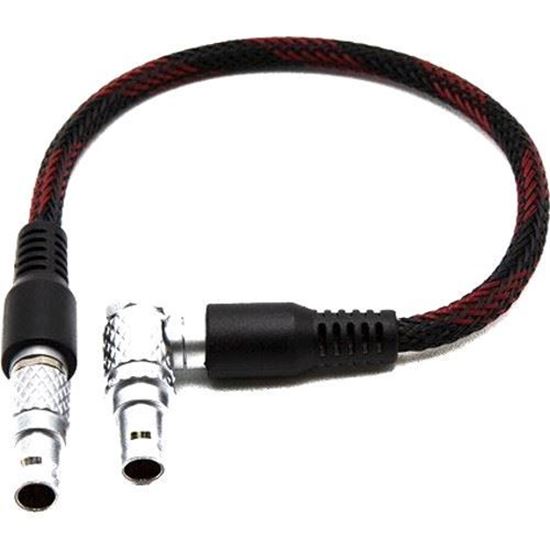 Teradek OMOD | AKS 2pin to 2pin Rugged Power Cable - straight to r/a (10in/25cm)