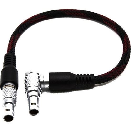 Teradek OMOD | AKS 2-Pin to 2-Pin Rugged Power Cable - straight to r/a (15in/38cm)