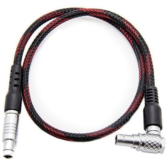 Teradek OMOD | AKS 3-pin to 2-pin Rugged Power Cable - straight to r/a (15in/38cm)