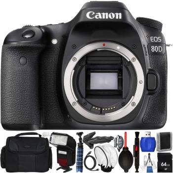 Canon EOS 80D DSLR Camera (Body Only) - Starters Bundle