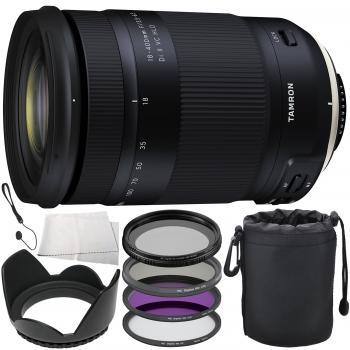 Tamron 18-400mm f/3.5-6.3 Di II VC HLD Lens for Canon EF Bundle